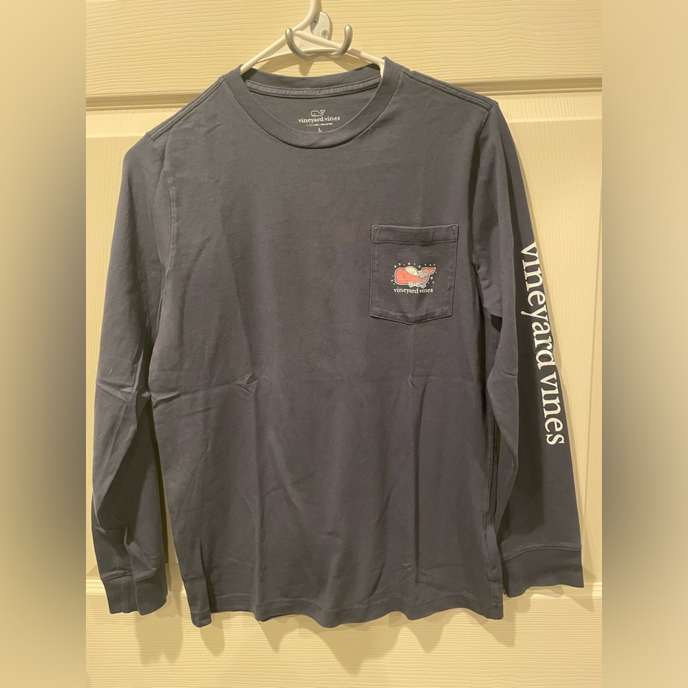 Vineyard Vines Happy Hanukkah long sleeve whale shirt 16